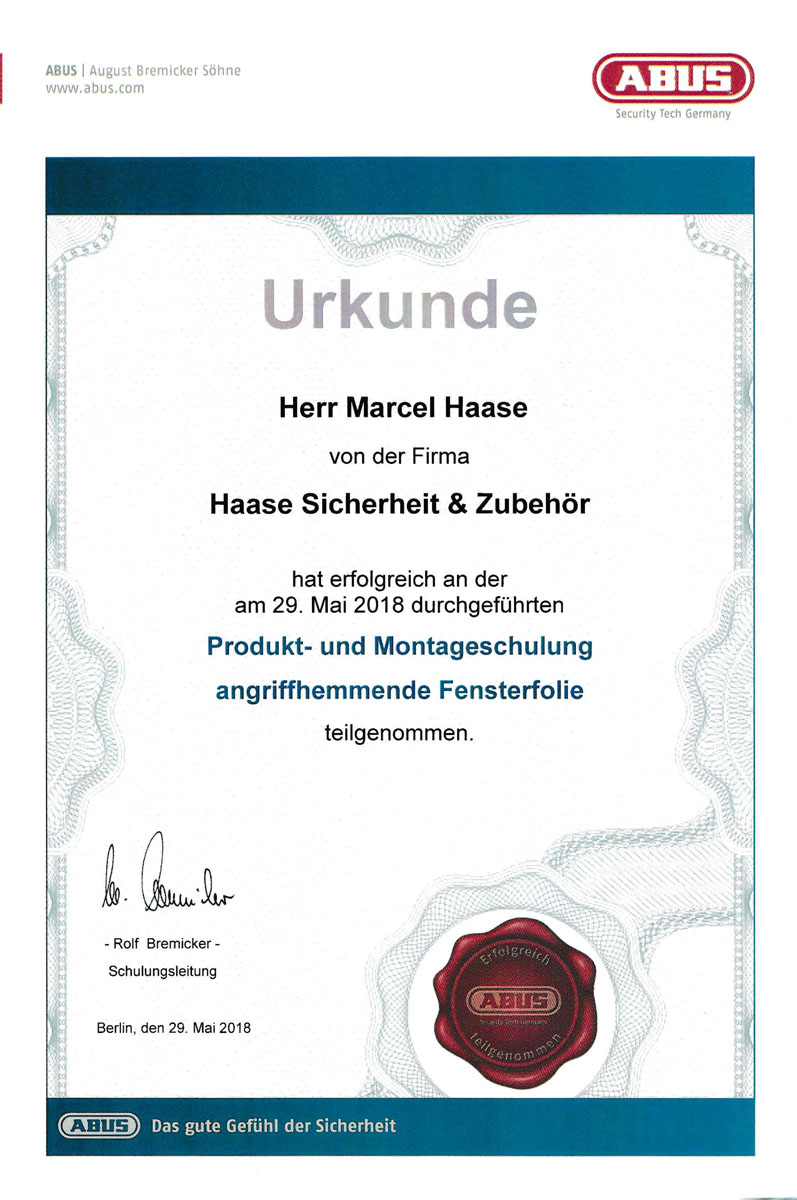 ABUS Produkt- & Montageschulung